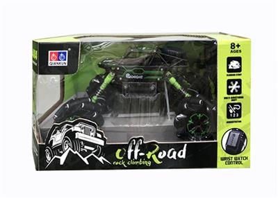 Olive 1/16 alloy wheel special climbing bring low light music demo automatic electric 3.7 V 1200 mil - OBL807856