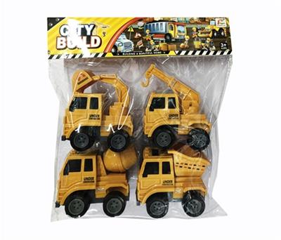 惯性4款工程车1PVC袋 - OBL807866