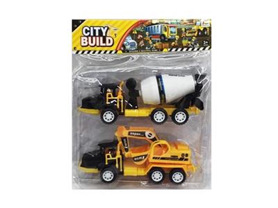 2款惯性工程车1PVC袋 - OBL808037