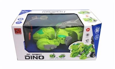 Remote control car deformation dinosaur 2 color orange - OBL808230