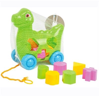 恐龙拖拉智力积木（6PCS） - OBL808309