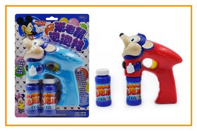 Solid color mickey is painted with blue lights two bottles of water bubble gun - OBL809198