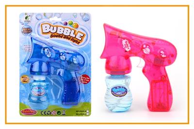 Transparent with light music single bottle water space bubble gun - OBL809215