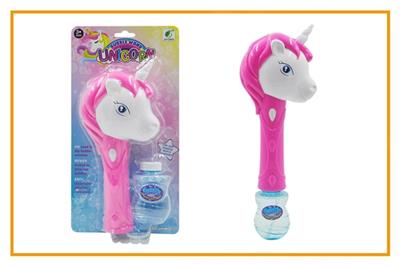 Unicorn with single bottle bubble bar music lights - OBL809232