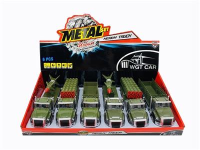 1:50 alloy back in military vehicle, three (display box 6) with light music (packet 3 * AG13) - OBL809318