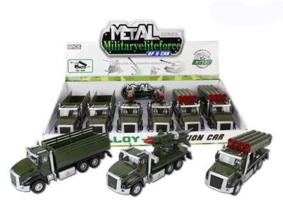 1:50 alloy back in military vehicle, three (display box 6) - OBL809327
