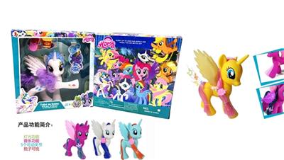 搪胶大号关节马带灯光音乐带皇冠带雪条带薯条 - OBL810810