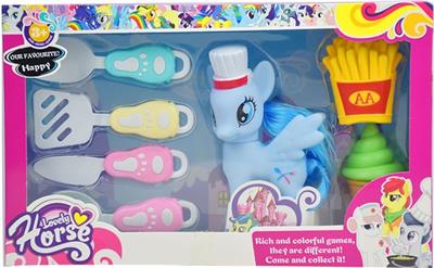 厨师小马开窗盒配餐具 - OBL810847