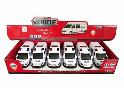 1:32 mercedes-benz saloon car alloy back to the police car, four open the door, - OBL811807