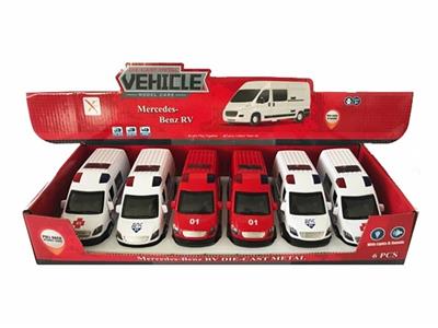 1:32 mercedes-benz saloon car alloy back to Russian police cars, 4 to open the door, - OBL811809