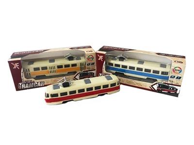 1:9 0 alloy bus tram back to sports cars, 3 open the door, light with light and sound - OBL811830