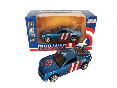 1:32 models captain America back to open the door, have a sound and light cartoon design - OBL812070