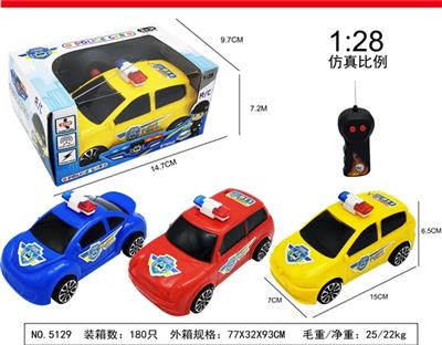 卡通警车二通摇控车 - OBL812733