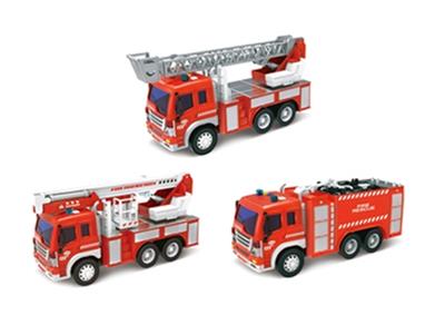 1:16 惯性消防车（四键带灯光音乐)三款混装 - OBL812734