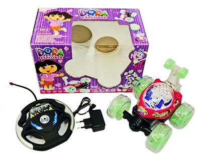 朵拉 360°翻斗车灯光音乐带方向盘 - OBL812781