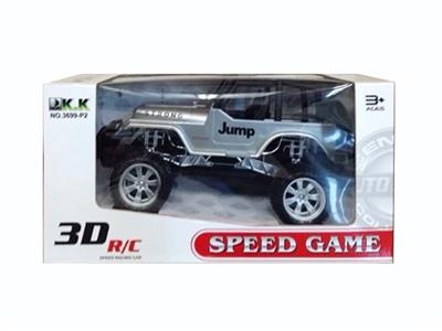 牧马人吉普3D动感自动演示越野遥控车 大（包电） - OBL813185