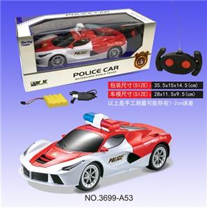 四通遥控法拉利警车（包电）带声音 - OBL813250