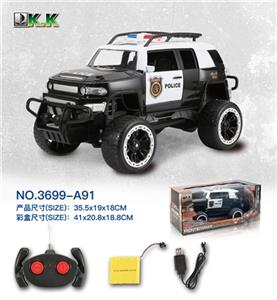 四通遥控酷路泽越野警车（包电） - OBL813251