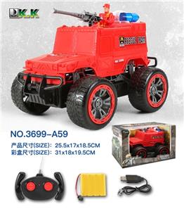 四通遥控悍马消防车带灯（包电） - OBL813280