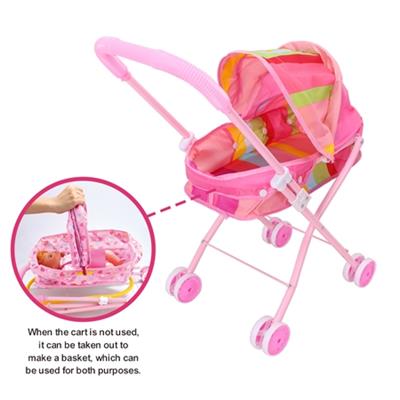 Two in one baby stroller and basket (iron) - OBL813592