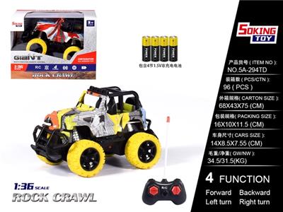 1:36牧马人涂鸦遥控车（包电）4AA - OBL814124