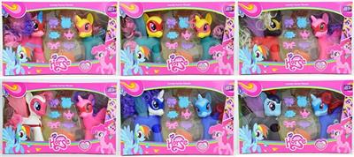 大彩马带灯光音乐 中彩马配梳 发夹一套 - OBL814464