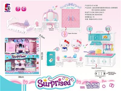 KT double cat of kitchen utensils room dresser double play suits - OBL814636