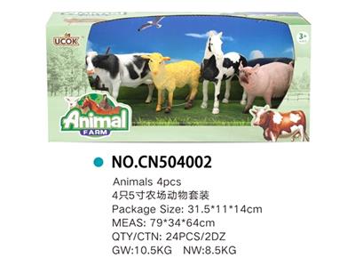 4只农场动物套装 - OBL814895