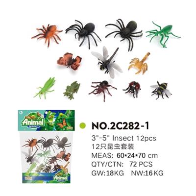 12只3-5寸昆虫套装 - OBL814941