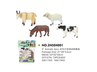 4只5寸农场动物套装 - OBL814954