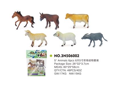 6只5寸农场动物套装 - OBL814978
