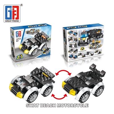 城市益智积木特警沙滩车（54PCS)  （可4款混装） - OBL814997