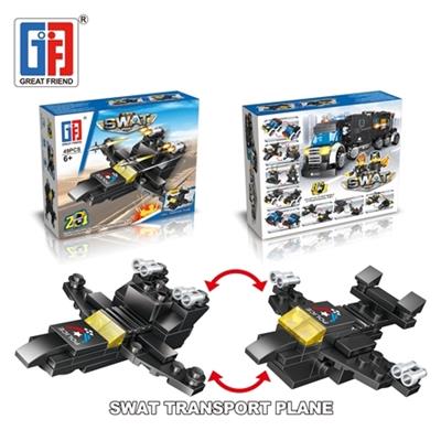 城市益智积木特警巡逻机（49PCS)  （可4款混装） - OBL814999