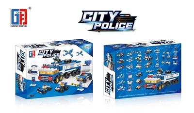 益智城市积木警察系31变特警车（175PCS） - OBL815015