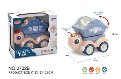Electric dinosaur soil car lights (music) - OBL815113
