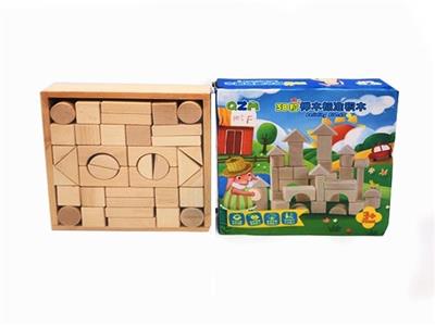 Color box 38 grain of wooden blocks - OBL815150