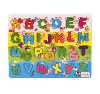 30 * 22.5 CM wooden color English letters - OBL815166