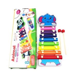 Color box wooden cartoon animals on a harp - OBL815171