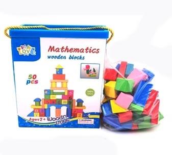 50 PCS 1 color box wooden blocks - OBL815188