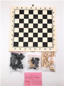 木制29CM宽国际象棋加西洋棋 - OBL815223