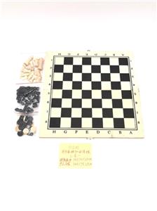 木制34CM宽国际象棋加西洋棋 - OBL815224