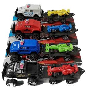 实色惯性越野警车带拖滑行方程车 - OBL815624