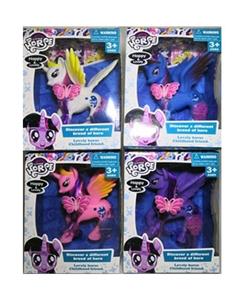 小马宝莉搪胶马配梳子+发夹 四款混装 - OBL815817