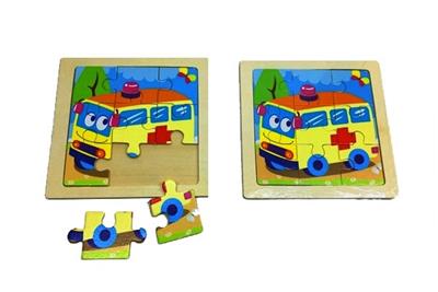 Jigsaw puzzle. The ambulance (advanced pure wooden lattice figure 9) - OBL815827