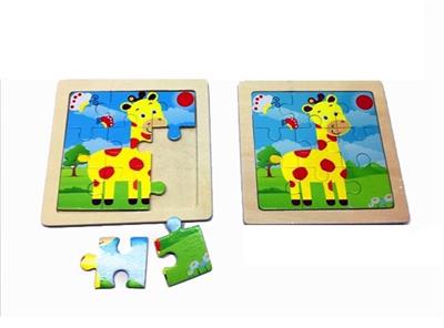 Jigsaw puzzle. The giraffe (advanced pure wooden lattice figure 9) - OBL815830