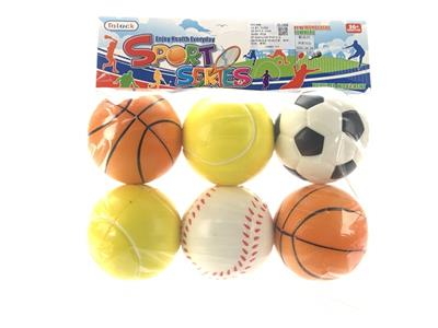 6 grain PU ball 10 cm in diameter (football, basketball, tennis, baseball,) - OBL815917