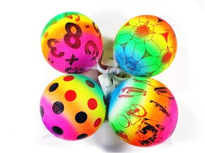 Four conventional 9 inches rainbow balls - OBL816056