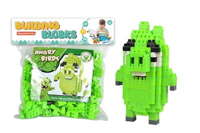 愤怒的小鸟-绿猪大颗粒积木（221PCS） - OBL816112