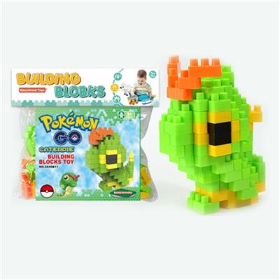 宠物小精灵-绿毛虫大颗粒积木（119PCS） - OBL816116