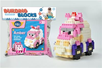 珀利警车—  AMAER救护车大颗粒积木（220PCS） - OBL816126